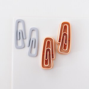 Polymer Clay Cutter, Arch Link Earrings Shape, 3D Printed Clay Cutter Tool for Jewelry Making, Modern Chain Style Design, ZA-18