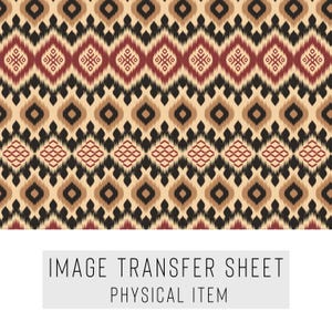 Polymer Clay Transferpapier – Tribal-Muster – Wasserlösliches Blatt für Ohrringe & Schmuck – TP-431