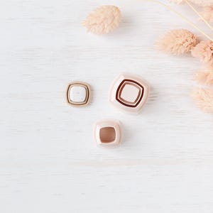 Set met uitstekers voor polymeerklei, ronde en vierkante vormen voor oorknopjes, kleisnijder voor het maken van sieraden, minimalistisch design ZI-20