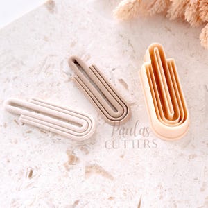 Cortador de arcilla polimérica, formas abstractas, herramienta para cortar pendientes, cortadores de arcilla para la fabricación de joyas, F-20
