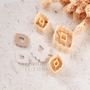 Polymer Clay Cutter, Diamond Shapes, Geometric Earring Cutter Tool, Clay Cutters for Jewelry, B-25