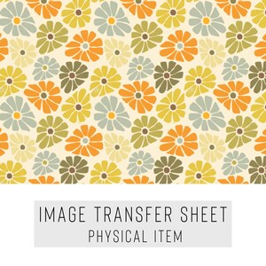Polymer Clay Transferpapier – Blumenmuster – Wasserlösliches Blatt für Ohrringe & Schmuck – TP-372