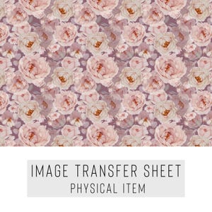 Polymer Clay Transferpapier – Rosenmuster – Wasserlösliches Blatt für Ohrringe & Schmuck – TP-426