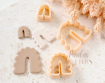 Polymer Clay Cutter, Arch Shapes, Pattern Earring Cutter Tool, Clay Cutters for Jewelry Making, F-01