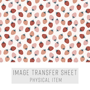 Polymer Clay Transfer Paper – Strawberry Pattern – Water Soluble Sheet for Earrings & Jewelry – TP-268