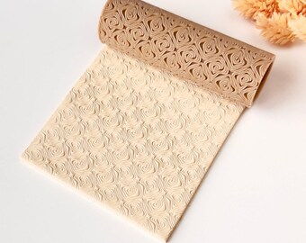 Textuurroller voor polymeerklei – Rozenwervelpatroon – Kleigereedschap voor oorbellen en sieraden – R-133