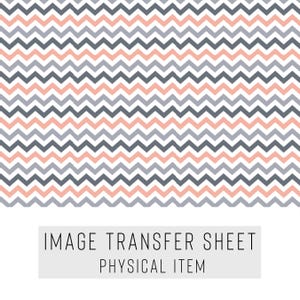 Polymer Clay Transferpapier – Chevron-Muster – Wasserlösliches Blatt für Ohrringe & Schmuck – TP-271
