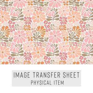 Polymer Clay Transfer Paper – Floral Pattern – Water Soluble Sheet for Earrings & Jewelry – TP-418