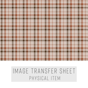 Polymer Clay Transfer Paper – Plaid Pattern – Water Soluble Sheet for Earrings & Jewelry – TP-440
