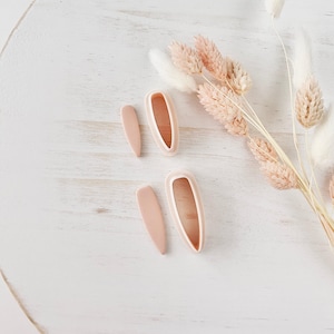 Polymeerkleisnijder, slanke druppelvormen voor oorbellen, minimalistisch kleisnijdergereedschap voor het maken van sieraden, lang en elegant ontwerp, S-22