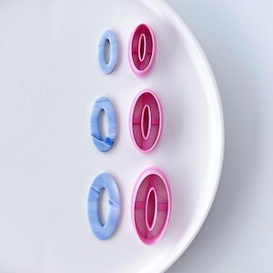 Basic shape earring cutter, Round polymer clay cutter, Geometric shape, Custom earring cutter