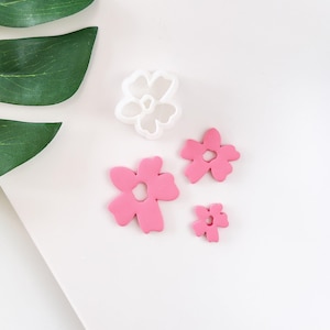 Polymer Clay Cutter, Mini Flower Shapes, Small Floral Earring Cutter Tool, Clay Cutters for Jewelry, E-28