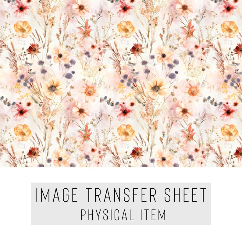 Clay Transfer Paper, Flower Garden Set, Floral Transfer, Flower Set ...