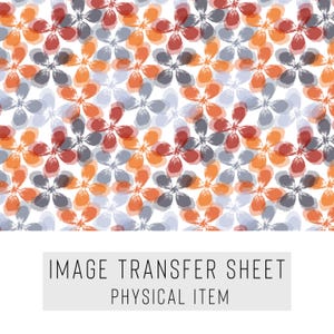 Polymer Clay Transfer Paper – Dark Floral Pattern – Water Soluble Sheet – TP-224