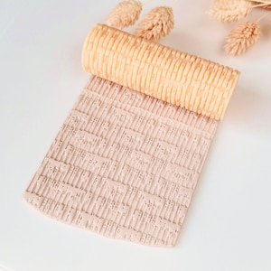Polymer Clay Texture Roller – Abstract Line Grid Pattern – Clay Tool for Earrings & Jewelry – R-186