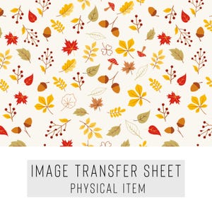 Polymer Clay Transfer Paper – Beige Leaf Pattern – Water Soluble Sheet – TP-203
