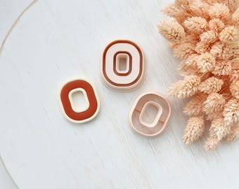 Polymer Clay Cutter Set, Rounded Square Earrings Shapes, Clay Cutter Tool for Jewelry Making, Modern Design ZJ-13