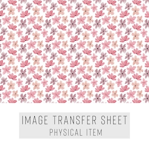 Polymer Clay Transfer Paper – Small Floral Pattern – Water Soluble Sheet for Earrings & Jewelry – TP-425