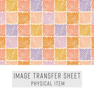 Polymer Clay Transferpapier – Abstraktes Muster – Wasserlösliches Blatt für Ohrringe & Schmuck – TP-414