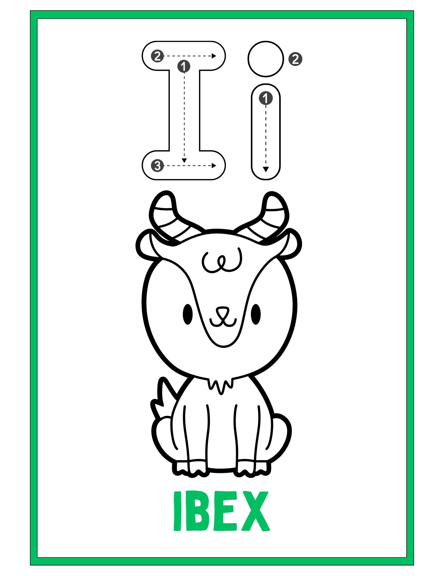 Animal Alphabet Coloring Book Etsy