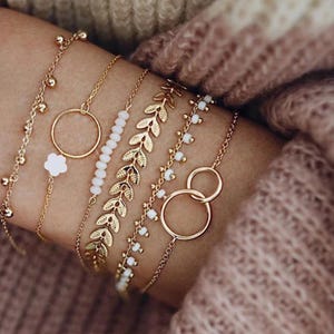 Boho Style Bracelets - 6 Piece Set