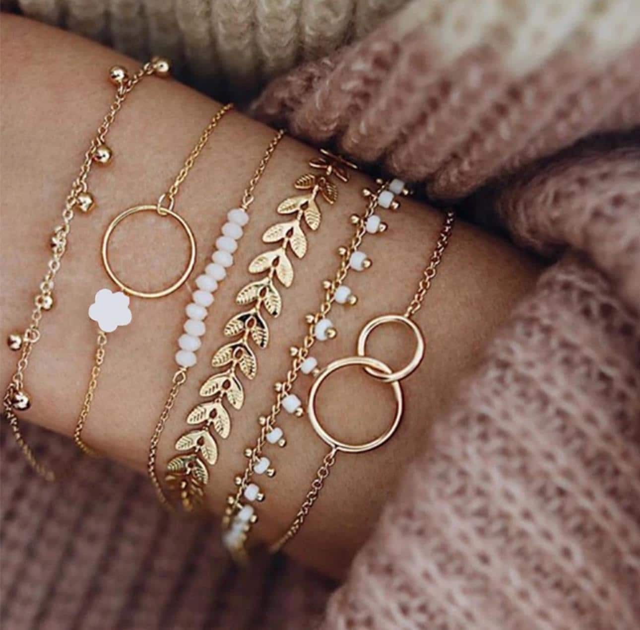 Pulseiras estilo Boho - Conjunto de 6 peças