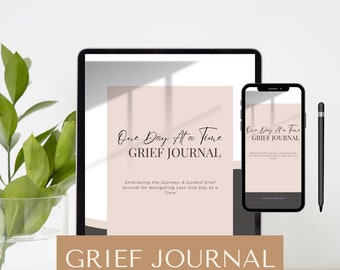 Guided Grief Journal: Mental Health & Mindfulness (Digital Download)