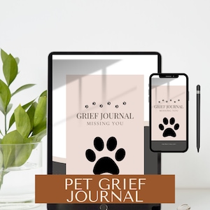 Pet Grief Journal | Good Notes | Grief iPad Journal | Mental Health Mindfulness Healing /minimalist| Journal| Digital Journal| Printable