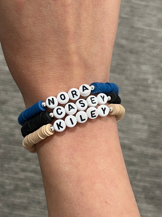Custom Stretch Name Bracelet for Kids Girls and Women Etsy