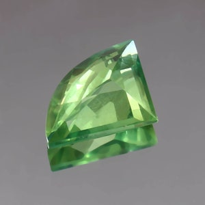 9X13X4 MM Flawless Green Ceylon Parti Sapphire Loose Fancy Cut Gemstone Cut, Excellent Quality Sapphire Ring & Jewelry Making Gemstone Cut image 3