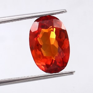 AAA Flawless Ceylon Padparadscha Sapphire Loose Oval Gemstone Cut, Fine Super Quality Sapphire Ring & Jewelry Making Gemstone Cut 9 Ct