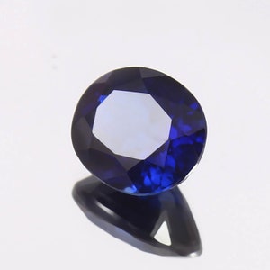 AAA Flawless Ceylon Blue Sapphire Loose Oval Gemstone Cut, Stunning Fine Quality Sapphire Ring And Jewelry Making Gemstone 4 Ct