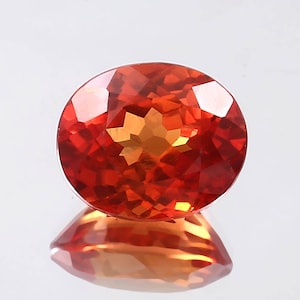 AAA Flawless Ceylon Padparadscha Sapphire Loose Oval Gemstone Cut, Fine Super Quality Sapphire Ring & Jewelry Making Gemstone Cut 8 Ct