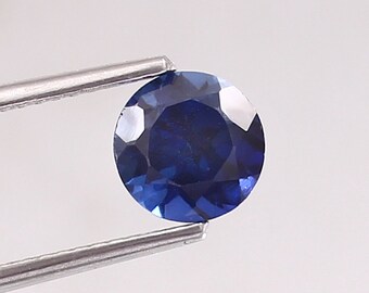AAA 6.60 MM Flawless Royal Blue Sapphire loose Round Cut gemstone ,fine quality sapphire ring and jewelry making gemstone Sapphire Cut