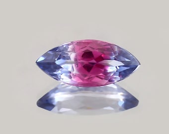 AAA Flawless Ceylon Bi-Color Sapphire Loose Marquise Gemstone Cut, Premium Quality Sapphire Ring & Fine Jewelry Making Gemstone Cut 6 x 14 MM