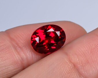 AAA 10X8X4 mm Ruby Cut Ruby Pendant Mozambique Pegion Ruby Loose Oval Gemstone Cut Stunning Ruby Jewelry, Pendent & Ring Makin Ruby Ring 4Ct
