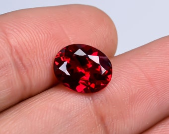 AAA 10X8X4 mm Ruby Cut Ruby Pendant Mozambique Pegion Ruby Loose Oval Gemstone Cut Stunning Ruby Jewelry, Pendent & Ring Makin Ruby Ring 4Ct
