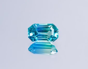 12X7X5 mm vlekkeloze blauw groene Ceylon Parti saffier losse stralende edelsteen gesneden uitstekende Super Master Cut saffier voor het maken van sieraden