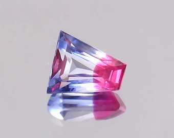 Rare flawless Bio Color Kashmir blue sapphire/loose Cut gemstone/ blue pink sapphire/unique sapphire/rare sapphire/Sapphire for ring 2.30ct