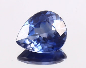 Saphir Bleu Naturel De Ceylan – 4,15 Carats – Taille Poire – Qualité AAA – Certifié AGSL