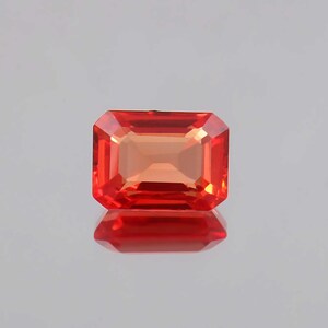 AAA Flawless Ceylon Fanta Orange Sapphire Loose Radiant Cut Gemstone, Fine Quality Sapphire Fashion Jewelry & Ring Making Gemstone 6.70 Ct