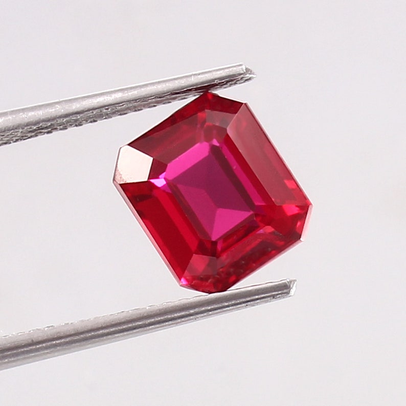 AAA 8x9x5 MM Ruby Cut Ruby Pendant Mozambique Pegion Ruby Loose Radiant ...