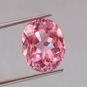 Forme ovale saphir Padparadscha/bague saphir Padparadscha/pierre lâche saphir Padparadscha/pendentif saphir Padparadscha 10.95ct