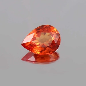 AAA Flawless Ceylon Fanta Orange Sapphire Loose Pear Cut Gemstone, Fine Quality Sapphire Fashion Jewelry & Ring Making Gemstone 4.50 Ct