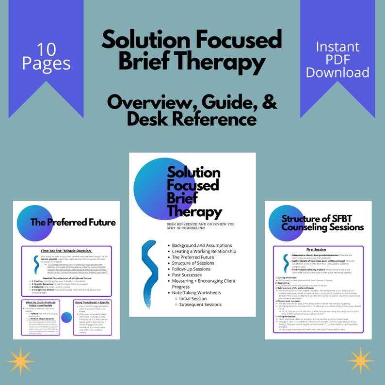 SFBT Overview and Guide | Solution Focused Brief Therapy Desk Reference ...