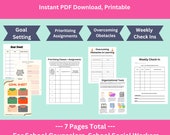 High School Student Goal Setting | School Counselor, Social Worker, counseling, tier two intervention, smart goals, MTSS, weekly check ins