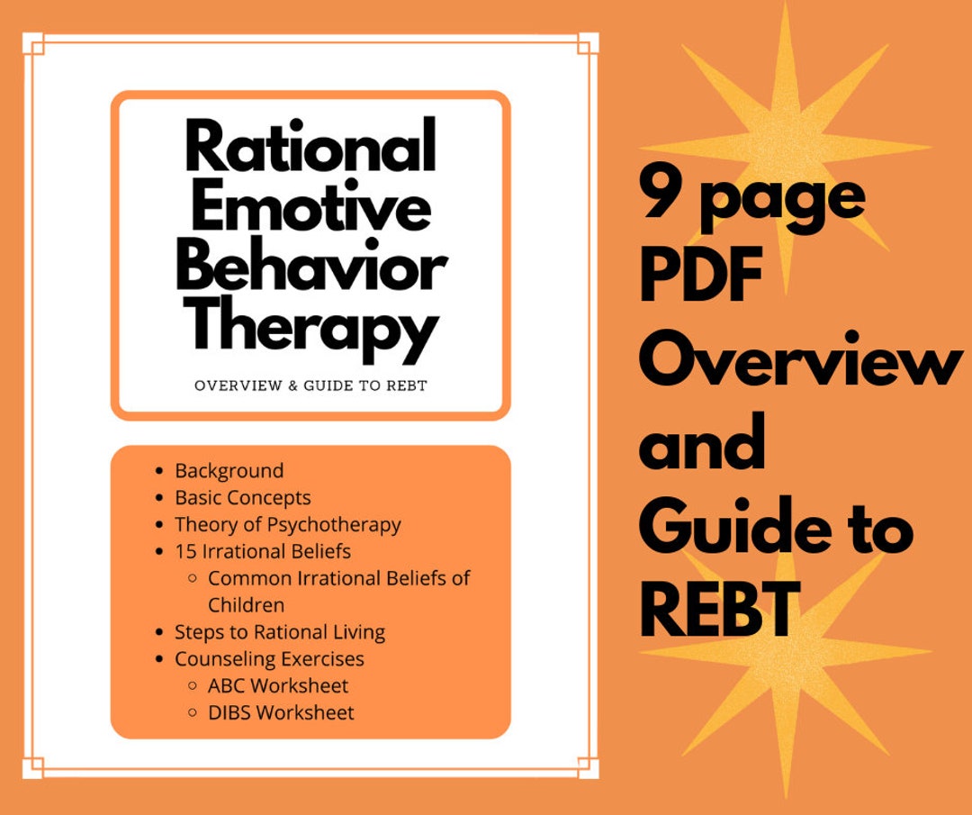 Rational Emotive Behavior Therapy Overview and Guide Therapy - Etsy