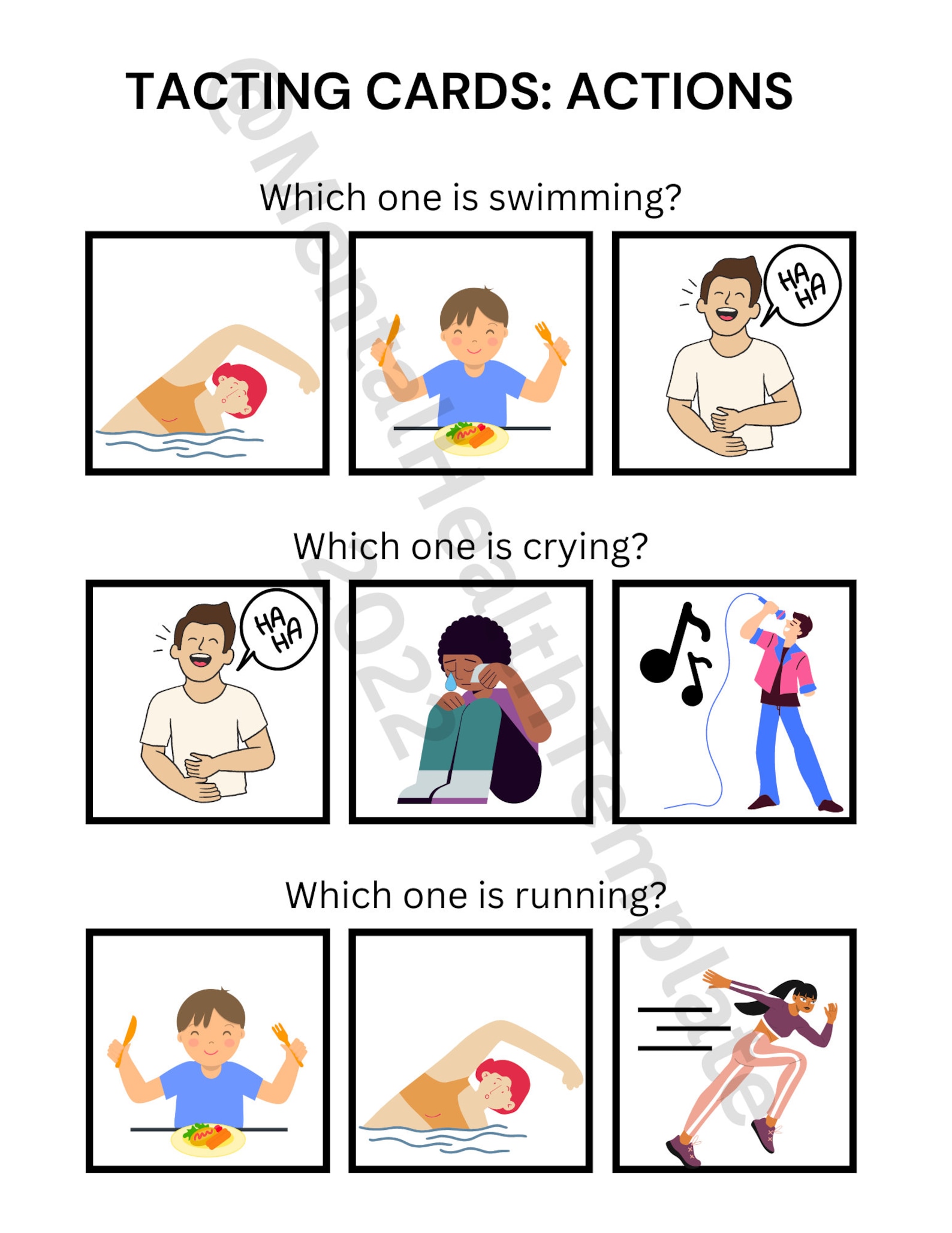 ABA Tacting Cards 66 Flashcards for Aba Therapy Sessions Etsy