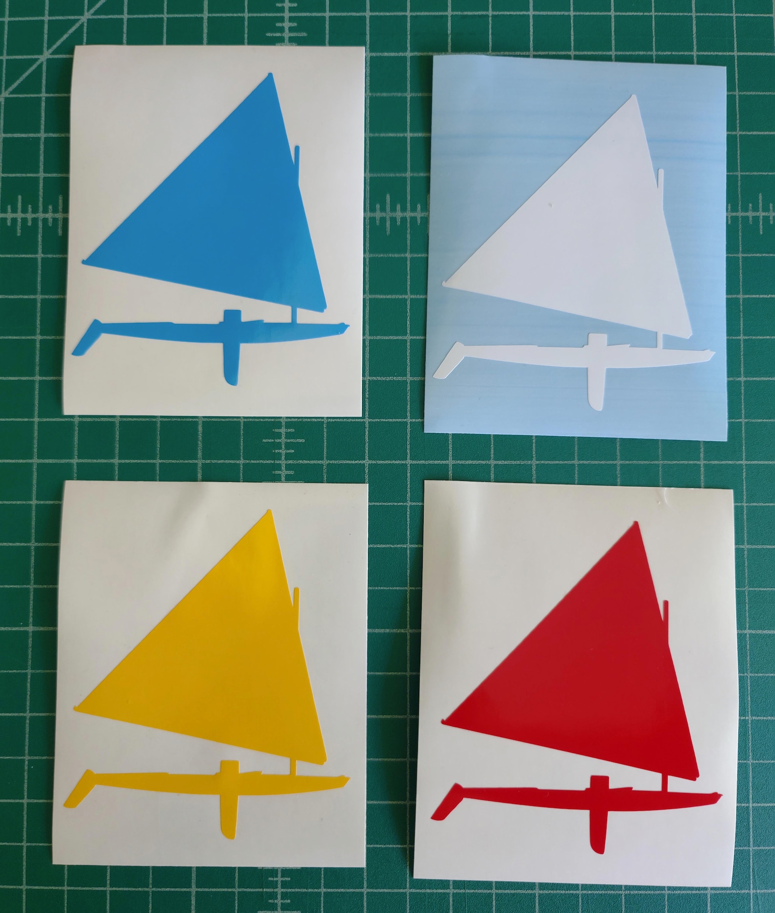 Vinyl Sunfish Sailboat Decal Sticker Etsy