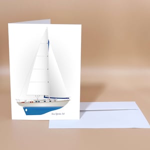 Various Sailboat Greeting Card 5x7
